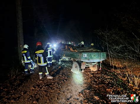 Menschenrettung Nach Forstunfall FF Ernstbrunn