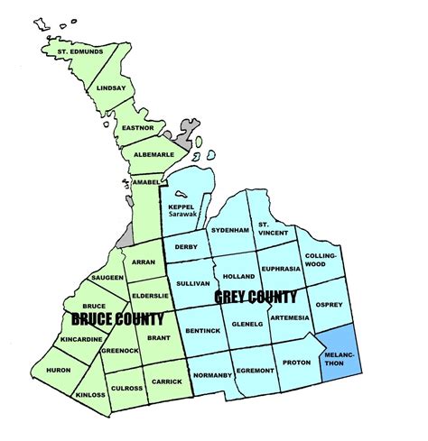 Grey Bruce County Map - Candis Virginie