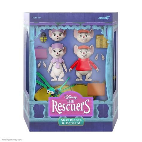 Disney Ultimates The Rescuers Bernard And Miss Bianca Action Figures