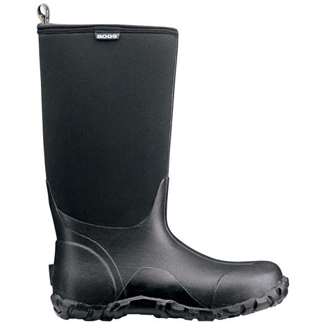 Bogs Classic High Men 14 In Size 16 Black Rubber With Neoprene