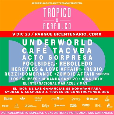 Trópico X Acapulco 2023 Un Festival Por La Reconstrucción