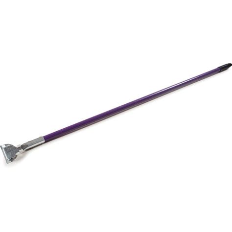 Carlisle Fiberglass Dust Mop Handle With Clip On Connector 60 In Purple In The Cleaning Tool