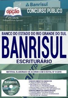 Apostila BANRISUL 2019 PDF Escriturário Apostila PDF Grátis