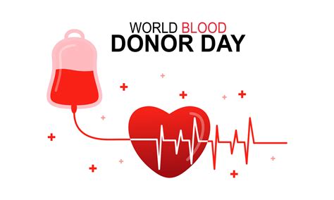 World Blood Donor Day Heart And Blood Drop Concept Poster 15421707