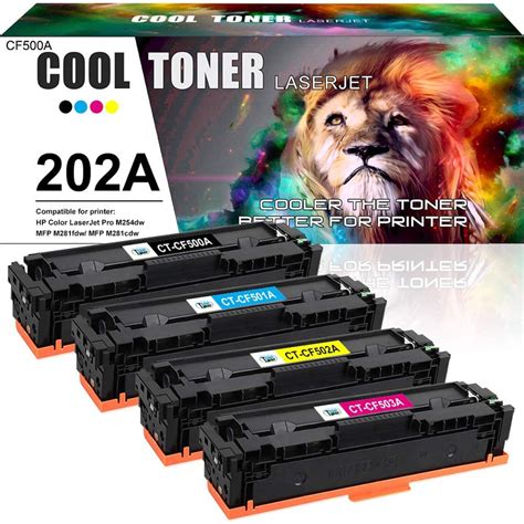 Cool Toner Compatible Toner Cartridge Replacement For Hp M281fdw 202a