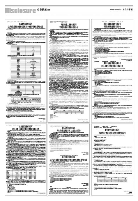 2024年04月02日 第66版：信息披露 上海证券报