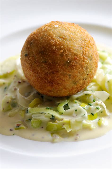 Smoked Haddock Fish Cake Recipe And Creamed Leeks Great British Chefs