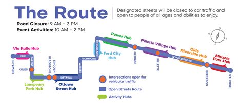 Open Streets Windsor Guide The Route Crossing Points For Cars Road Closures Windsoritedotca