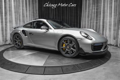 Used 2019 Porsche 911 Turbo S Coupe Gt Silver Metallic Carbon Fiber