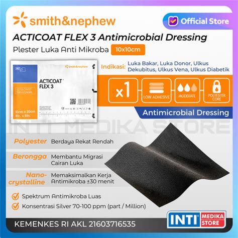 Jual Smith Nephew Kasa Pembalut Acticoat Flex Plester Luka