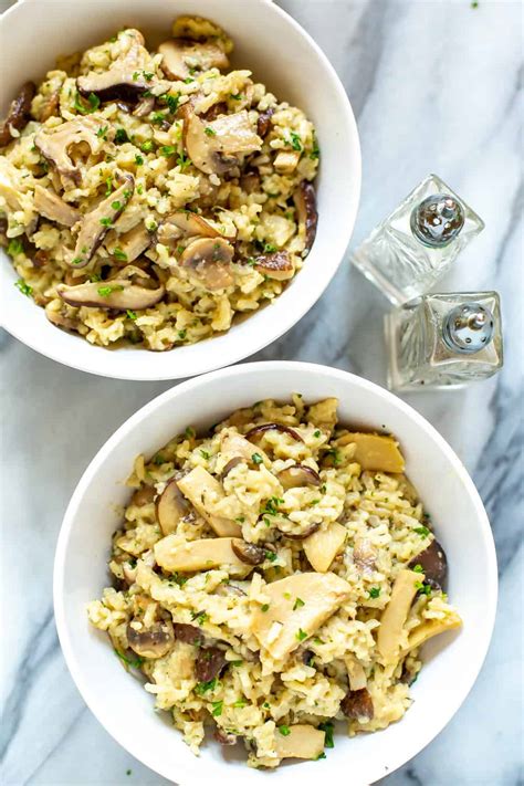 Instant Pot Mushroom Risotto Eating Instantly