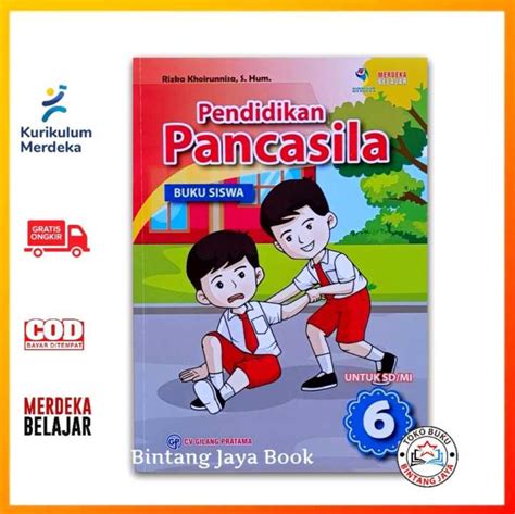 Buku Pendidikan Pancasila Dan Kewarganegaraan Ppkn Kelas 6 Sd Kurikulum Merdeka Buku