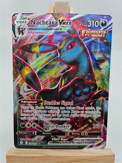 Pokemon Karte Nachtara Vmax 095 203 Drachenwandel Ultra Rare Near Mint