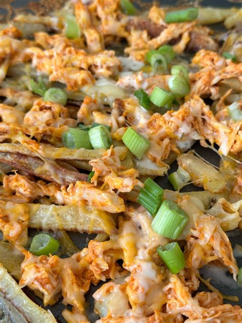 Cheesy Buffalo Chicken Loaded Fries Katie Austin