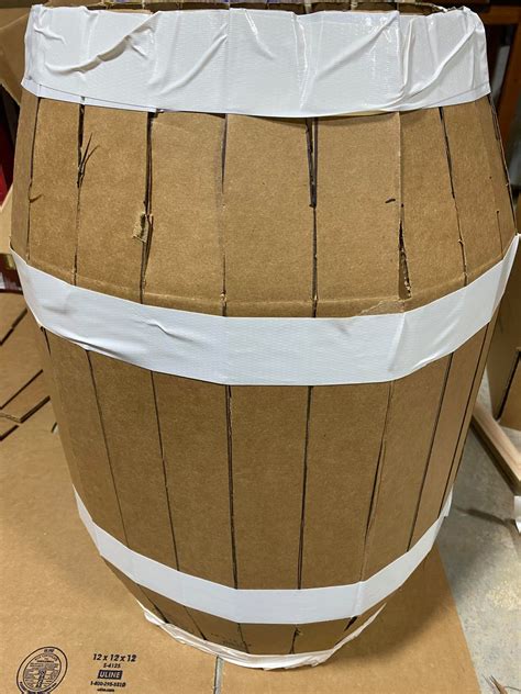 Diy Cardboard Barrel The Shabby Tree Artofit