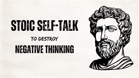 Stoic Self Talk To Destroy Negative Thoughts Stoicism Stoicprinciples