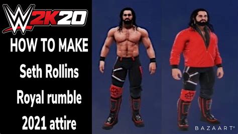 How To Make Seth Rollins Royal Rumble 2021 Attire WWE 2K20 YouTube