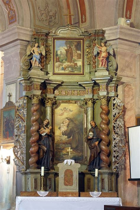 Altar Do Santo Ant Nio De P Dua Na Igreja Da Visita O Da Aben Oada