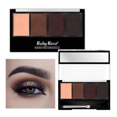 Paleta De Sombras Para Sobrancelha Ruby Rose Shopee Brasil