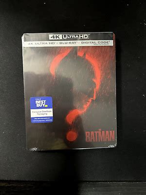 The Batman Steelbook K Uhd Blu Ray Brand New Sealed Best