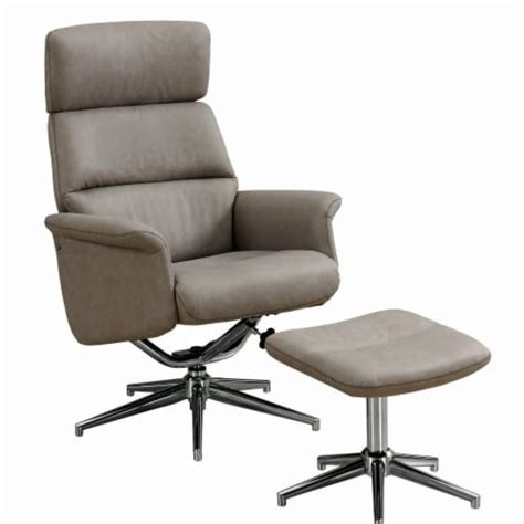 Recliner - 2 Piece Set & Taupe Swivel - Adjustable Headrest, 1 - Kroger