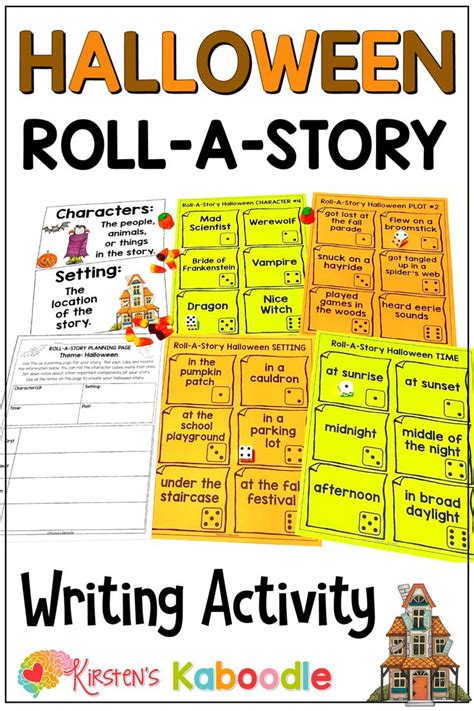 Halloween Writing Activity Creative Writing Roll A Story With Dice