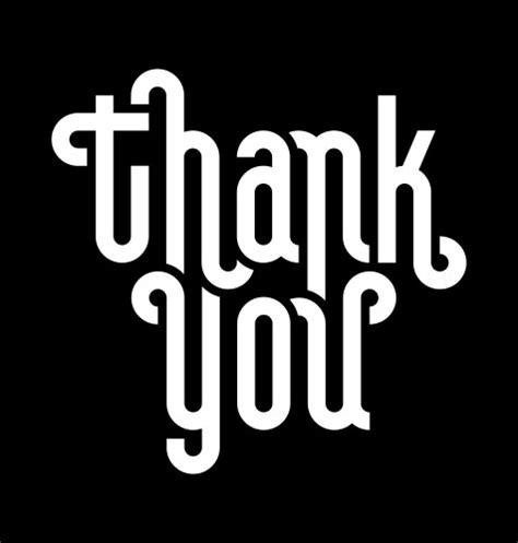 Thank You Black and White Vector Images (over 12,000)