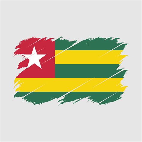 Togo Flag Brush 14912265 Vector Art at Vecteezy