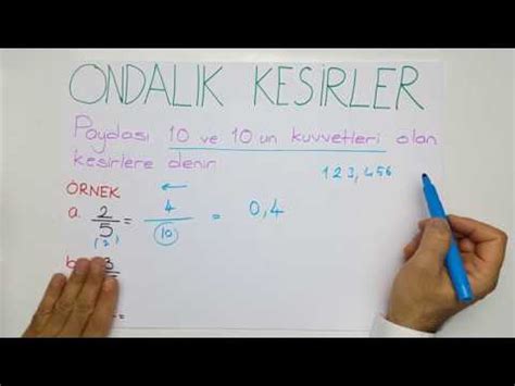 RASYONEL SAYILAR 2 ONDALIK SAYILAR YouTube