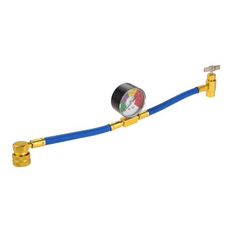 R A Refrigerant Charging Hose With Pressure Gauge Air Conditioner Gas