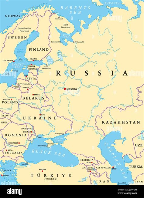 Western Russia Map Hi Res Stock Photography And Images Alamy