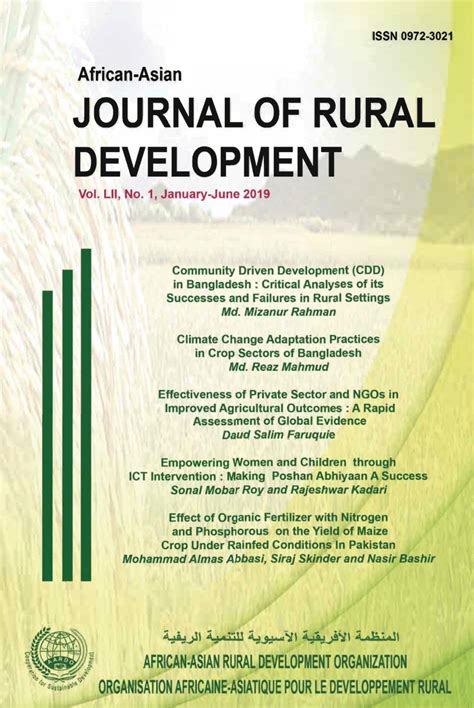 Pdf African Asian Journal Of Rural Development African Asian Rural