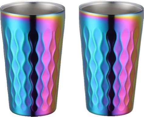 Amazon D Eco Unbreakable Iridescent Stainless Steel Party Cups