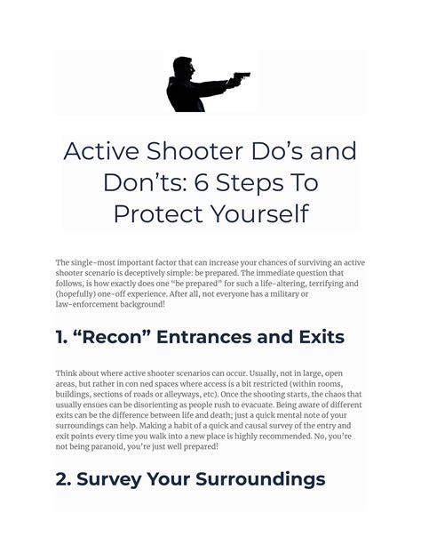 6 Steps To Protect Yourself From An Active Shooter By City Wide