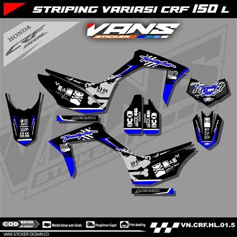 Jual Sticker Decal Striping Stiker CRF 150 L Variasi Sticker Semi Full