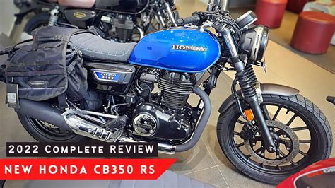 Honda Cb 350 Rs New Monotune Blue Colour Walkaround Review