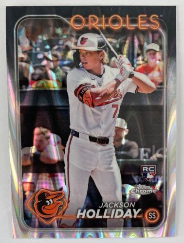 2024 Topps Chrome RayWave Refractor 88 Jackson Holliday RC EBay