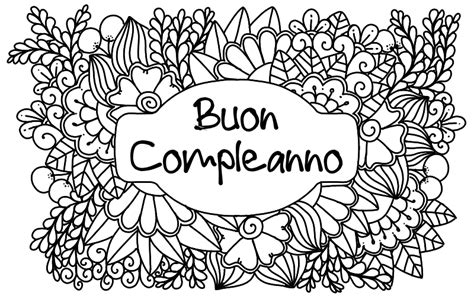 Auguri Di Buon Compleanno Da Stampare E Colorare