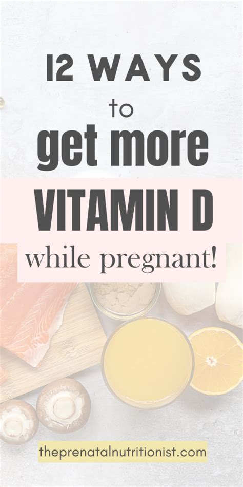 How to Get Vitamin D During Pregnancy | The Prenatal Nutritionist