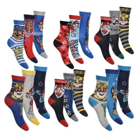 Chaussettes Enfant Licence Pat Patrouille Fantaisie Ozabi Pack De