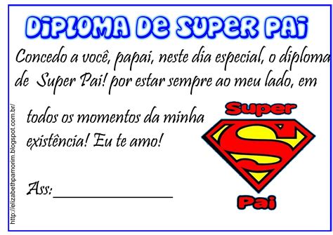 Certificado De Melhor Pai Do Mundo Para Imprimir