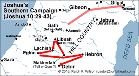 Maps for the Book of Joshua -- JesusWalk Bible Study Series