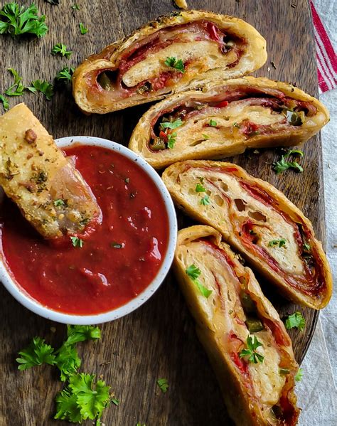 Stromboli with Harissa Dipping Sauce | The Lemon Apron