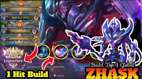 Zhask 1 Hit Bulid Zhask Best Build 2024 Zhask Top Global Build