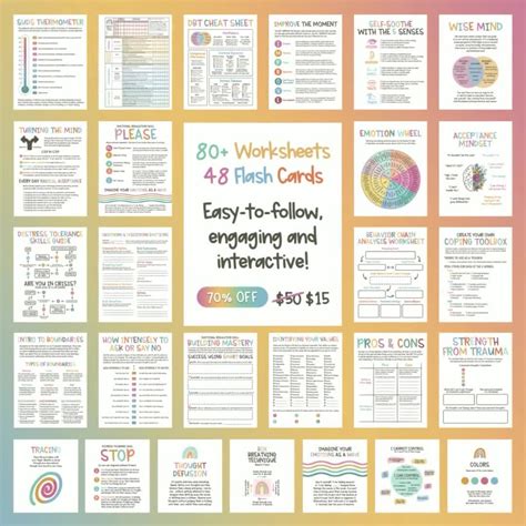 Dbt Mega Bundle Dbt Skills Dbt Workbook Therapy Worksheet Etsy De Dbt