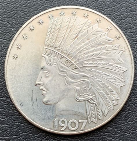 1907 Morgan Indian Head Ten Dollars Coingreat American Commemorative