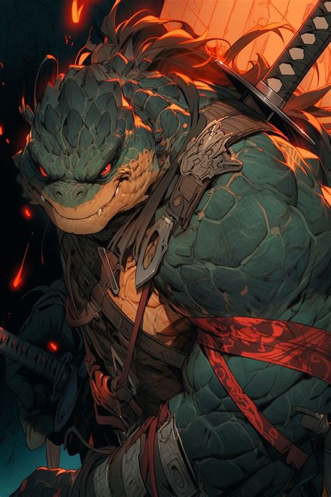 Male Tortle Barbarian Dark Fantasy Art Marvel Character Design