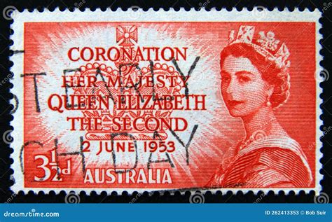 Postage Stamp Australia Coronation Of Queen Elizabeth Ii