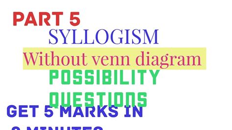 Syllogism Possibility Rules Using Venn Diagram Syllogism Onl