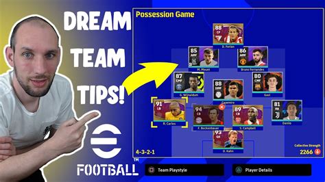 How To Build A Good Dream Team In Efootball Youtube